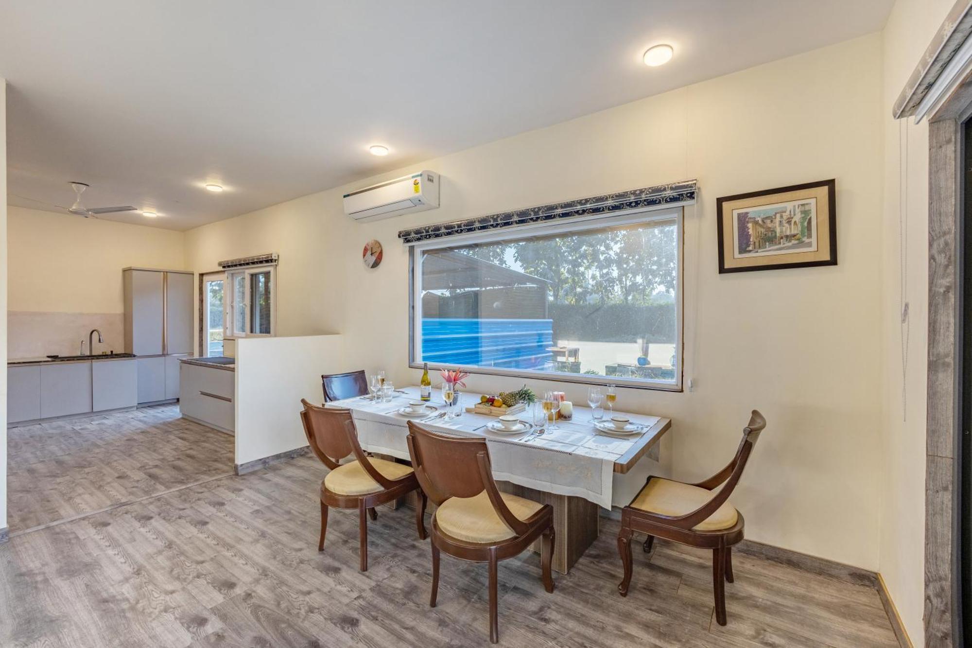 Elivaas Hidden Oasis 4Bhk With Pool, Mud House & Container House Villa Dhauj Luaran gambar