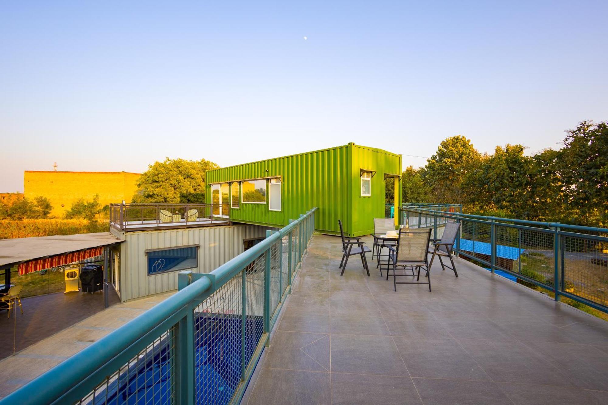 Elivaas Hidden Oasis 4Bhk With Pool, Mud House & Container House Villa Dhauj Luaran gambar
