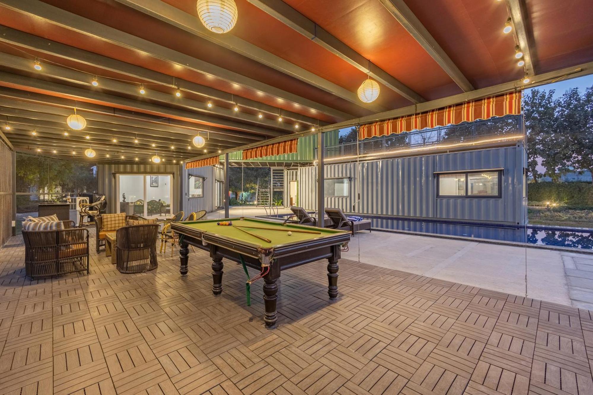 Elivaas Hidden Oasis 4Bhk With Pool, Mud House & Container House Villa Dhauj Luaran gambar